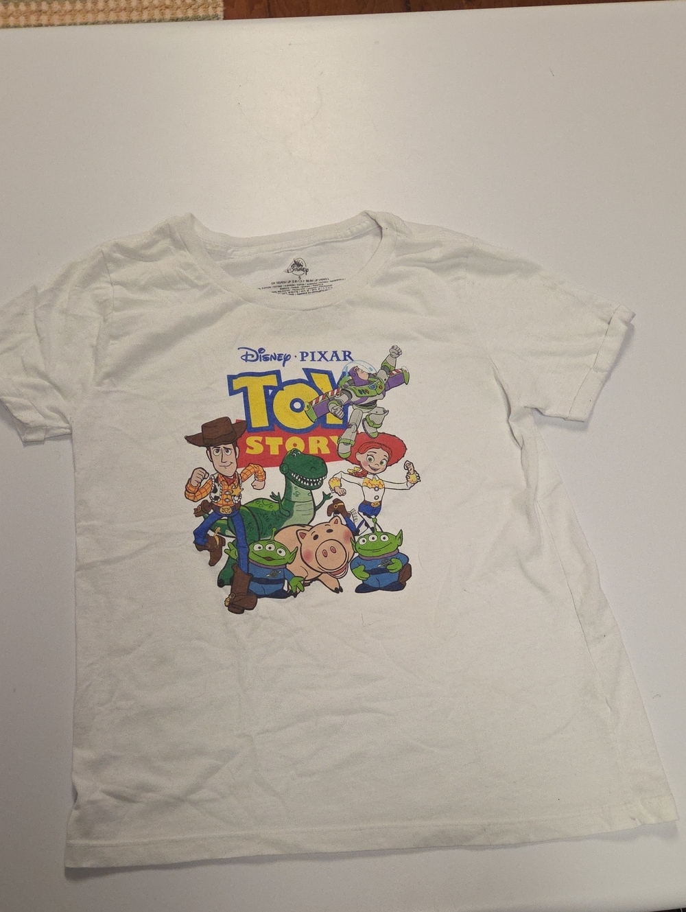 Disney Toy Story White Graphic Character Tee